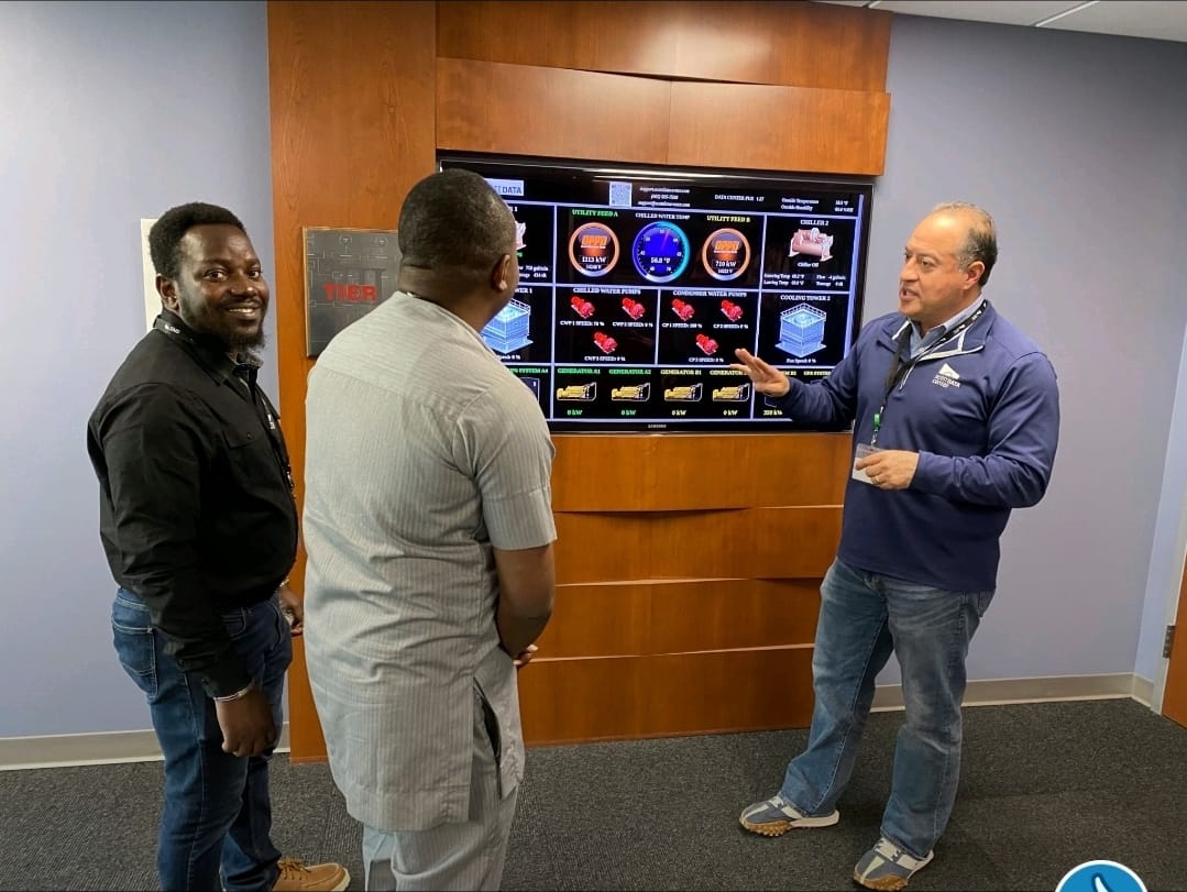 Me with the CEO of Scott Data Center